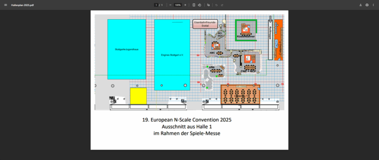 Hallenplan N-International 2025