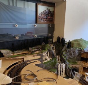 Grotte und Wasserfall