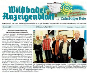 Jahreshaupftversammlung 2009