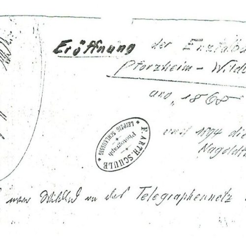 Eröffnung der Enztalbahn 1868