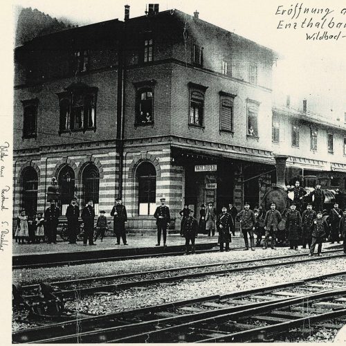 Eröffnung der Enztalbahn Bild 1868
