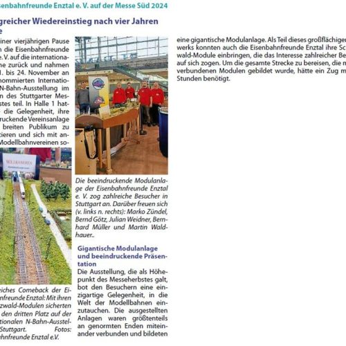 Wiedereinstieg zur N-Bahn Messe 2024 in Stuttgart